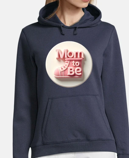 Hoodie Mom to Be Announcement - Cute Baby Boot
