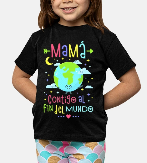 Kids mom with you at the end of the world
