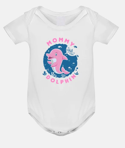Kids mommy dolphin pink