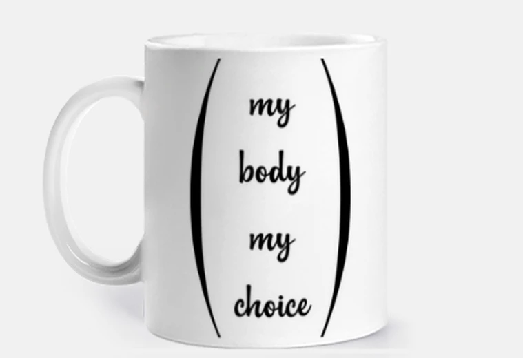 Mug mon corps mon choix tasse à personnaliser café thé maté croissants infusion tisane 
