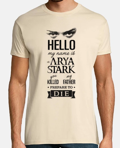 Tee-shirt mon nom est arya stark n ° 1