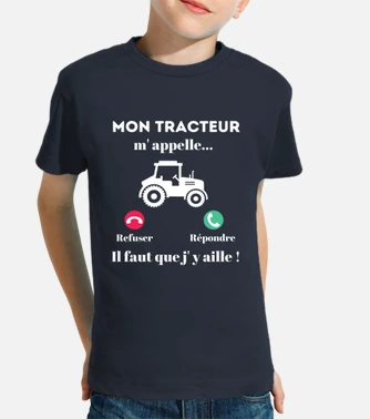 Tee shirt best sale enfant tracteur