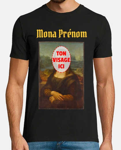 Tee-shirt Mona Lisa avec ton visage