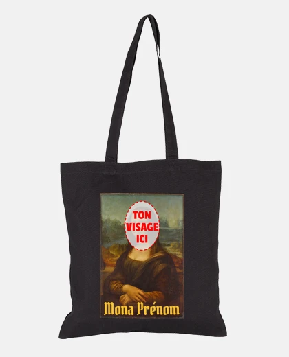 Sac Mona Lisa avec ton visage