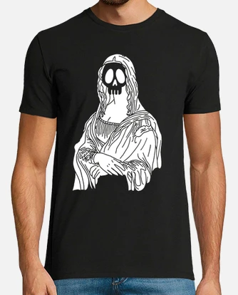 Playera mona lisa calavera blanca laTostadora Mexico