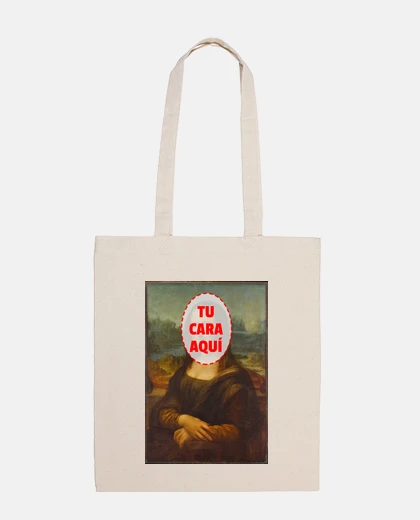 Bolsa Mona Lisa con tu cara