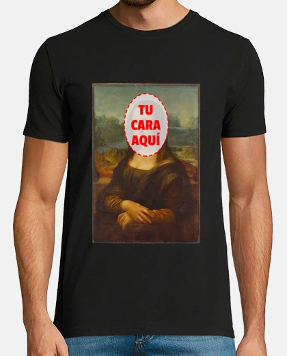 Camiseta Mona Lisa con tu cara