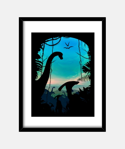 Cadre monde dino