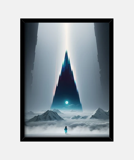 Cadre monde vide espace extérieur fantaisie