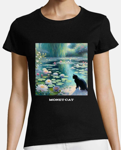 Playera monet cat