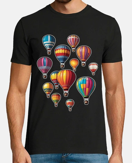 T-shirt mongolfiere dirigibili aereo aerostato