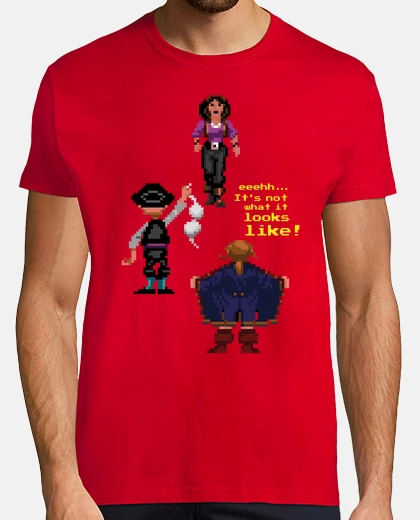T-shirt Monkey Island catched