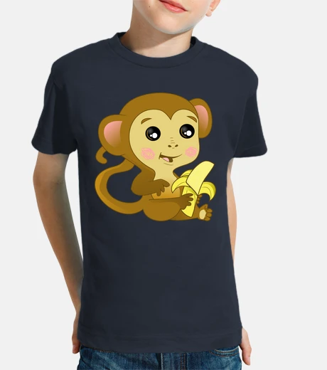 Kids monkey short sleeve t- t-shirt