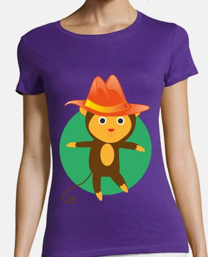 T-shirt monkey with hat