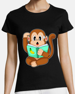Monkey Reading Book