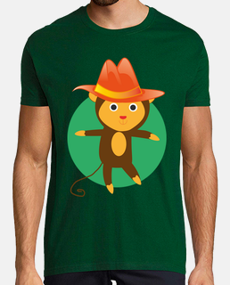 monkey with hat