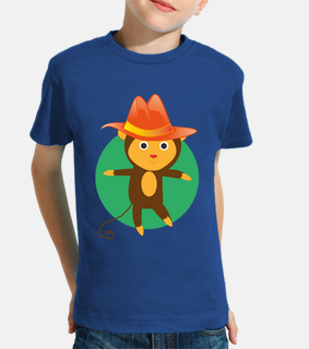 monkey with hat