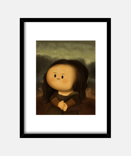 Framed monna lisa bolintronchis