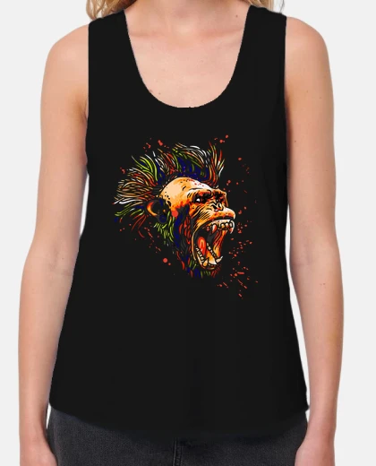Camiseta mono punk