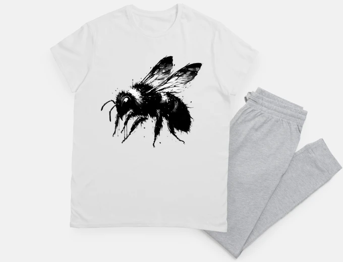 Pajama Monochromatic Bee Dripping