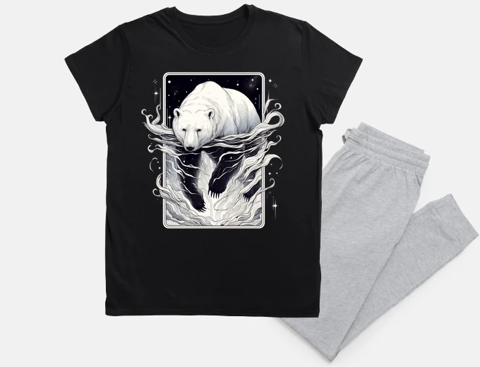 Pyjama Monochromatic Polar Bear