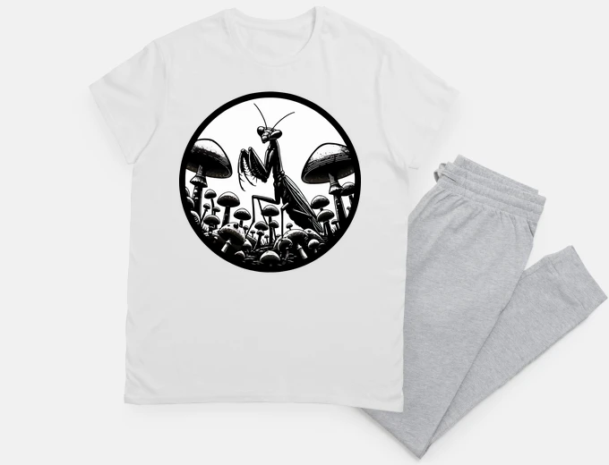 Pyjama Monochromatic Praying Mantis garden