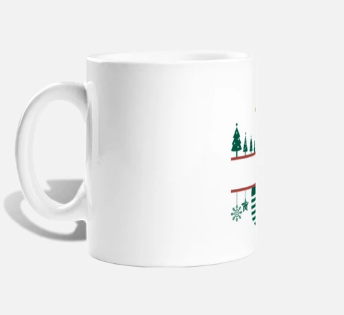 Taza monograma j de navidad laTostadora