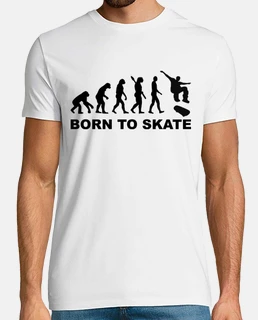 monopatín de la evolución nacido a patinar