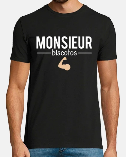 Tee-shirt Monsieur biscotos musculation biceps