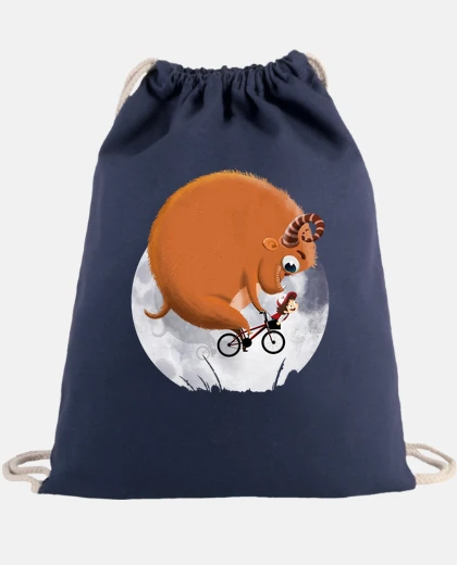 Bag monster on bike