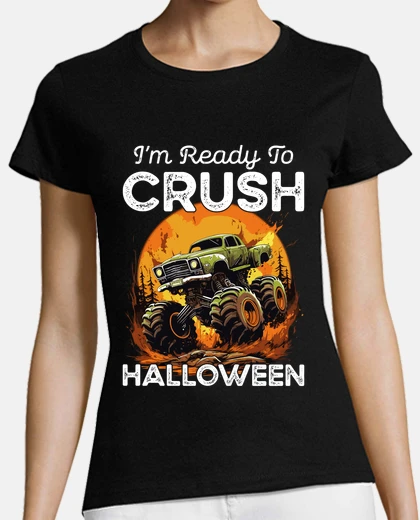 Tee-shirt Monster Truck Halloween Humour Cadeau