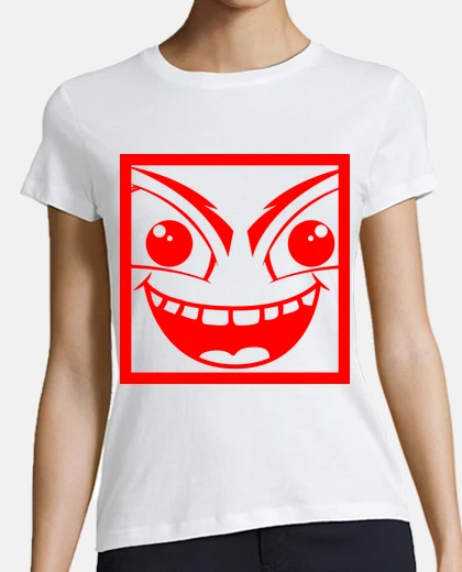 Tee-shirt Monstre malicieux avec visage humain