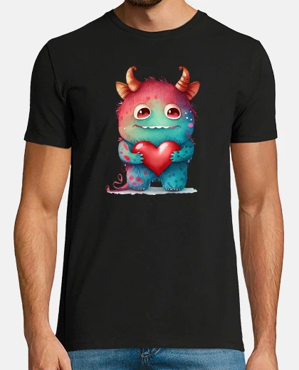 Camiseta monstruo lindo diablo amor