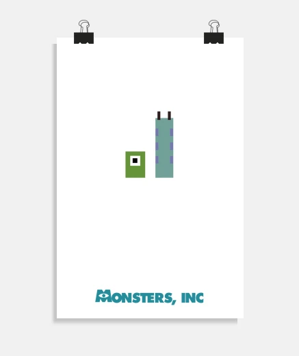 Póster Monstruos SA