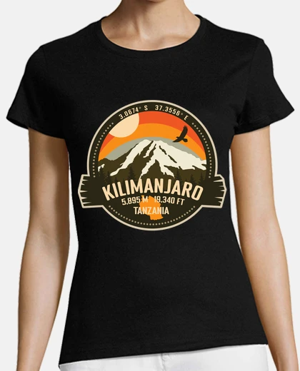 Tee-shirt Mont Kilimandjaro Tanzanie randonnée ré