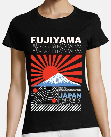 T-shirt montagna fujiyama fuji giappone