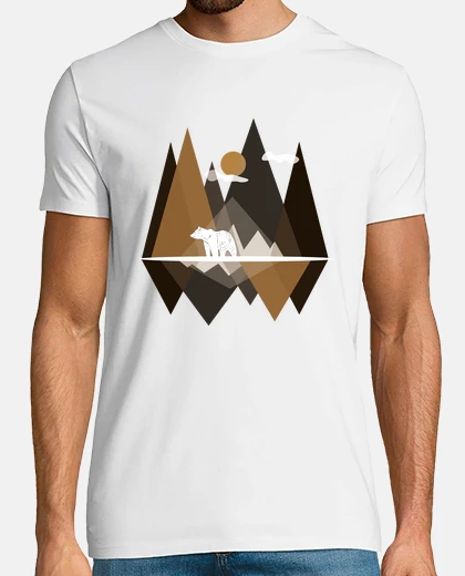 Tee-shirt Montagne et ours