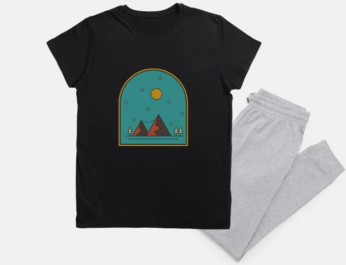 Pigiama montagne minimal