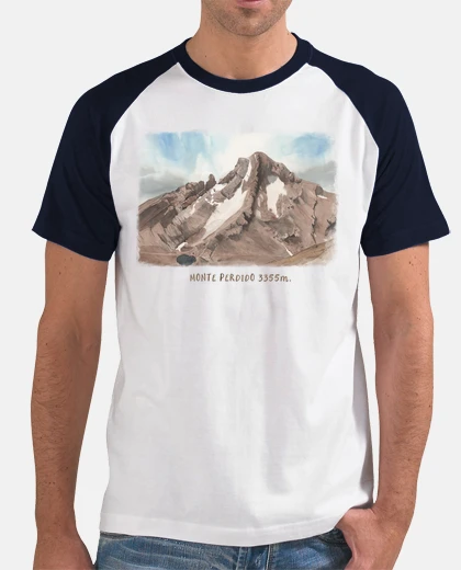 Camiseta Monte Perdido sin fondo hombre