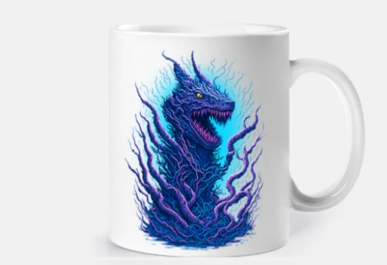 Mug montée du dragon - tasse