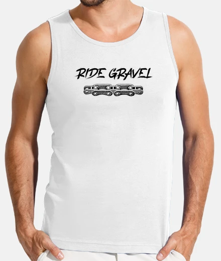 Tee-shirt monter la chaîne de vélo de gravier