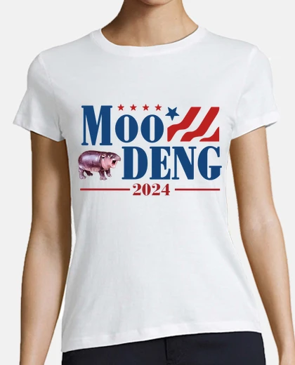 Playera moo deng 2024 moo deng cute baby hippo
