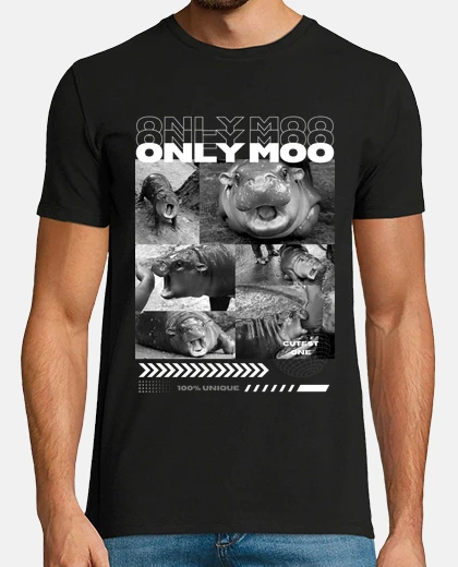 Tee-shirt moo deng only moo t-shirt