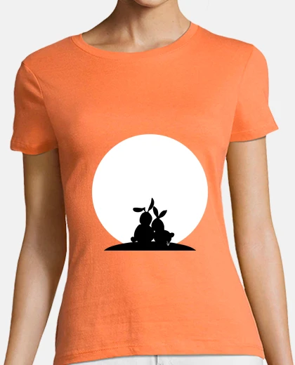 T-shirt moon amore conigli
