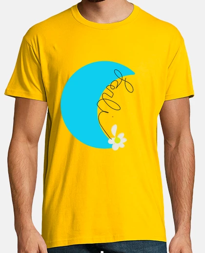 T-shirt moon blu