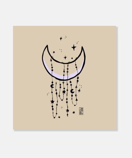 Stampa moon boho