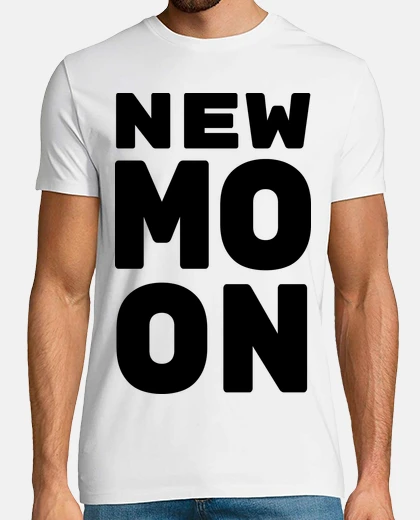T-shirt moon nuova luna nuova nera