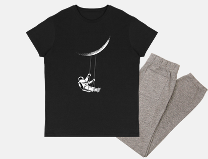 moon astronaut t-shirt
