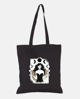 moon goddess with lunar phases, medieval atmosphere, science fiction, astrology,