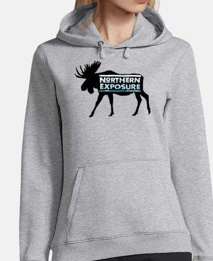 Moose Sudadera femenina gris
